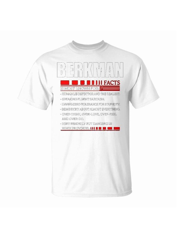 Berkman Fact Fact T Shirt Berkman Shirt For Berkman Fact Unisex Jersey Crewneck Tshirt