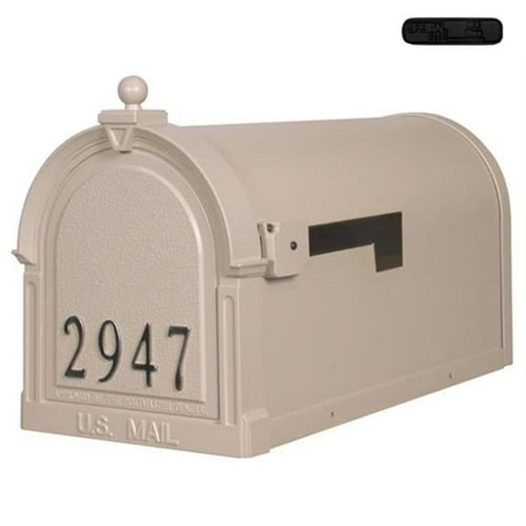 Berkshire  Berkshire Curbside Mailbox with Front Numbers-Black