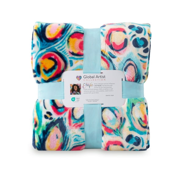 Berkshire Blanket Artist Series Throw Original 50” x 72” Printed VelvetLoft Throw machine washable