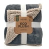 Berkshire Blanket Blue, Beige, Multi-Color  Sherpa, Velvet Plush Reversible Bed Blanket