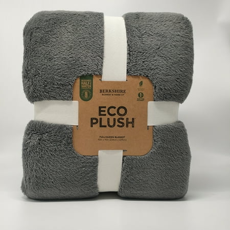 Berkshire Blanket Eco Plush Blanket, Twin, Grey