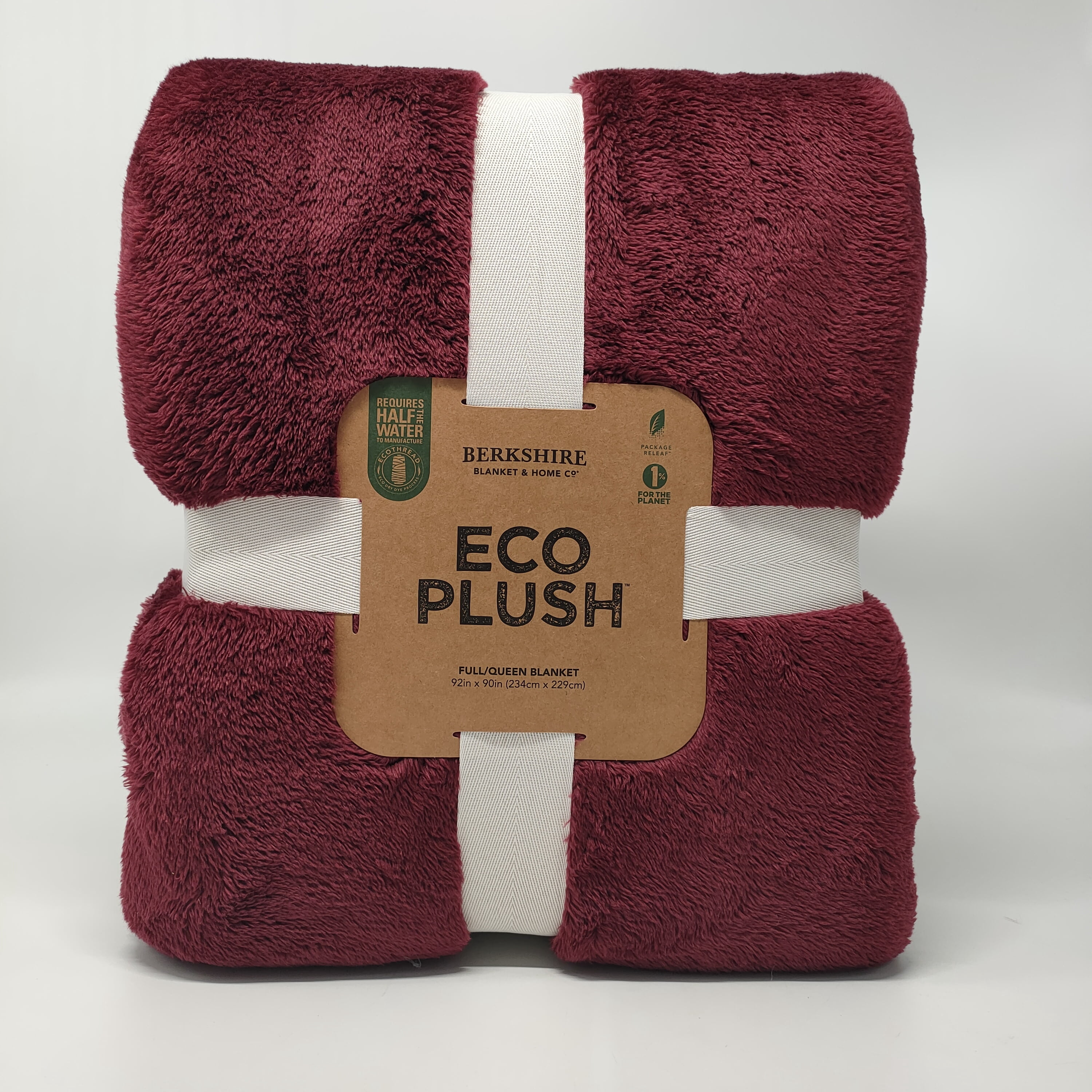 Berkshire Blanket Eco Plush Bed Blanket, Wine, King