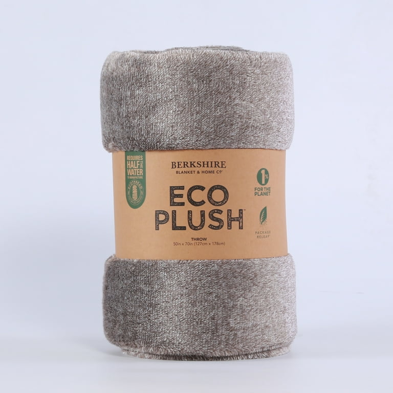 Berkshire Blanket Home Co Eco Plush Throw Blanket Tan Standard Throw Walmart