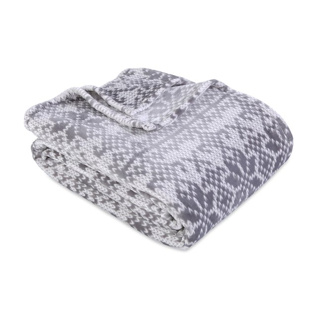 Berkshire Blanket Knit Print VelvetLoft Blanket