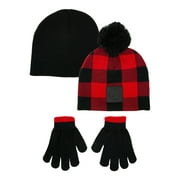 Berkshire Boys Beanie Hats with Gloves Set, 3-Piece, One Size