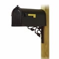 thumbnail image 1 of Special Lite Products TC-FLO-FS-1015-BLK Berkshire Curbside Mailbox with Floral Front Single Mailbox Mounting Bracket - Black, 1 of 4