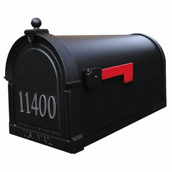 Berkshire Curbside Mailbox with Front Numbers - Mocha