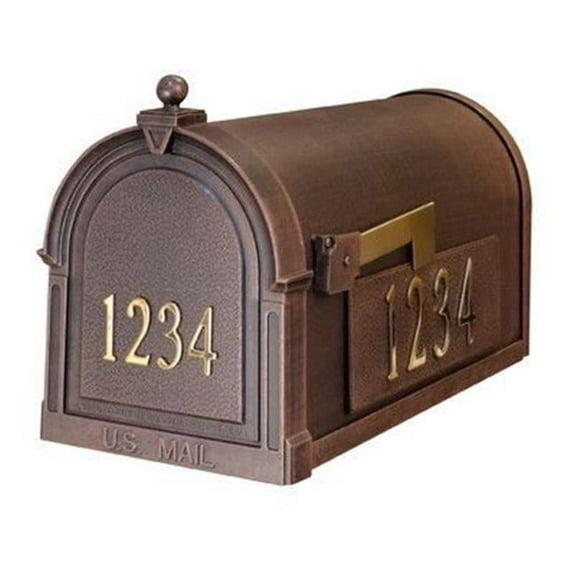 Berkshire Curbside Mailbox with Front Numbers - Oil Rubbed Bronze