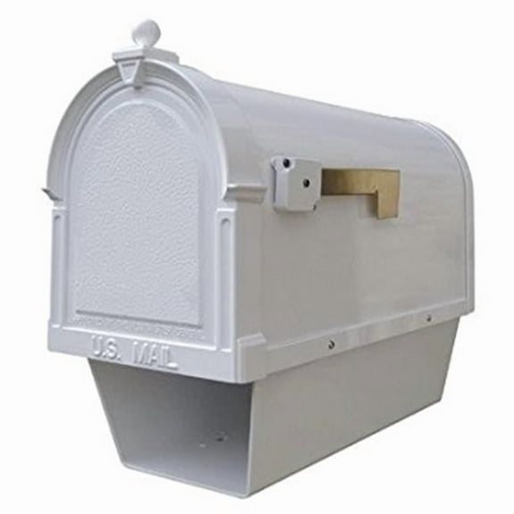 Berkshire Curbside Mailbox with Front & Side Numbers, White
