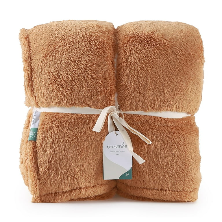 Berkshire Extra Fluffy Recycled Blanket Butter Scotch Twin Walmart