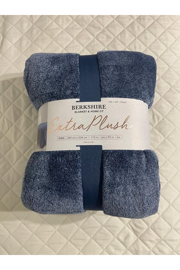 ExtraPlush Blanket - Blue- 112 in - 92 in (King)