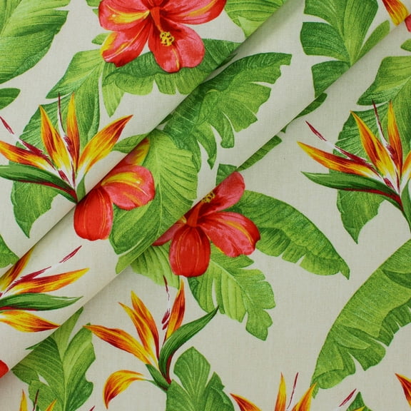 Berkshire Home 100% Polyester 54" Indoor/Outdoor Monsoon Ivory Fabric, by the Yard