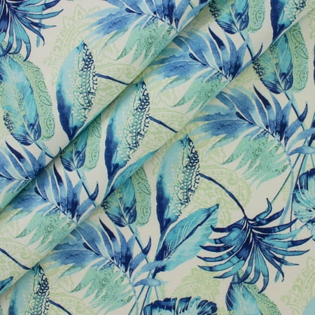 Berkshire Home 100% Polyester 54" Indoor/Outdoor Tacori Turquoise Fabric, by the Yard