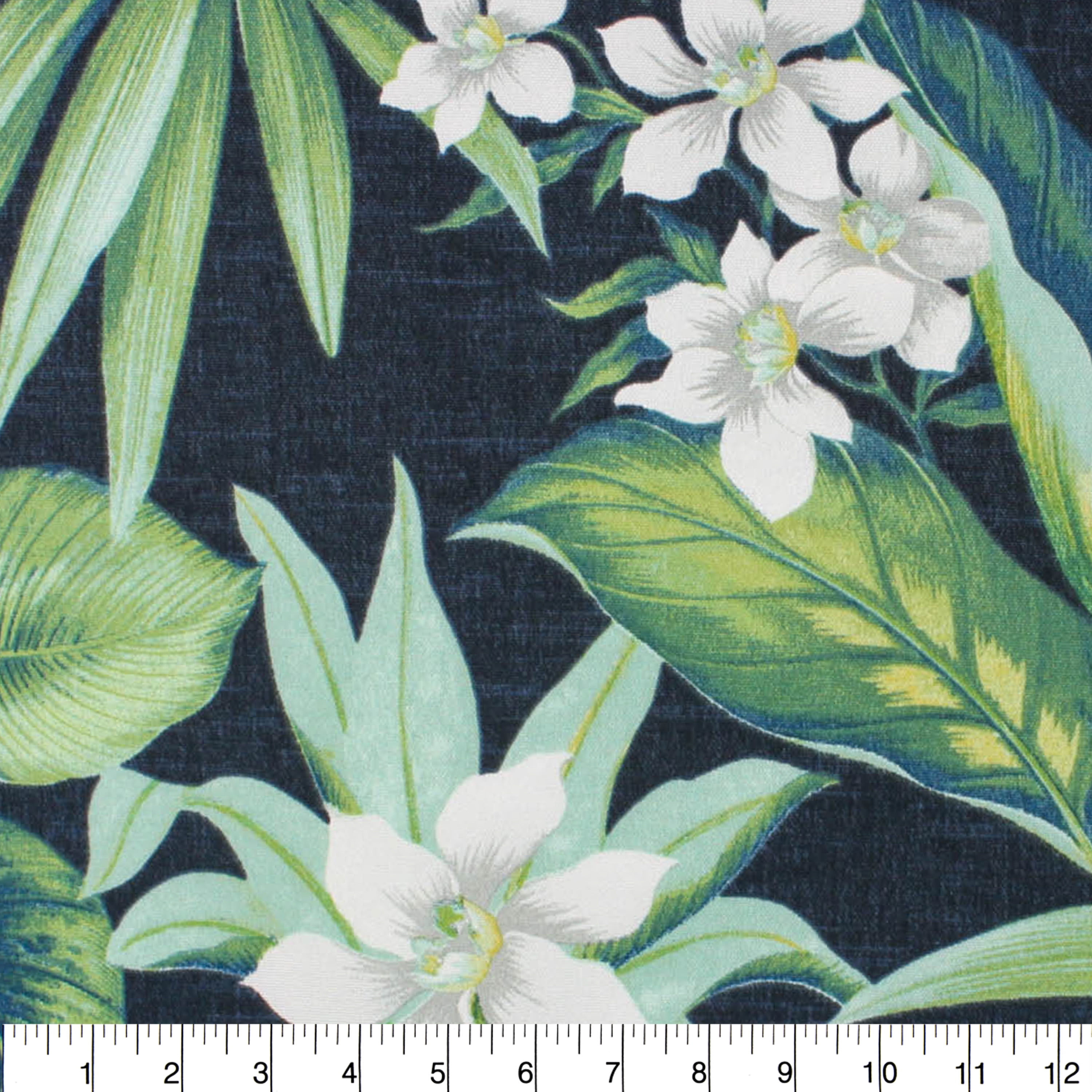 Berkshire Home 100% Polyester 54 inch Indoor/Outdoor Tahiti Navy Fabric, by The Yard