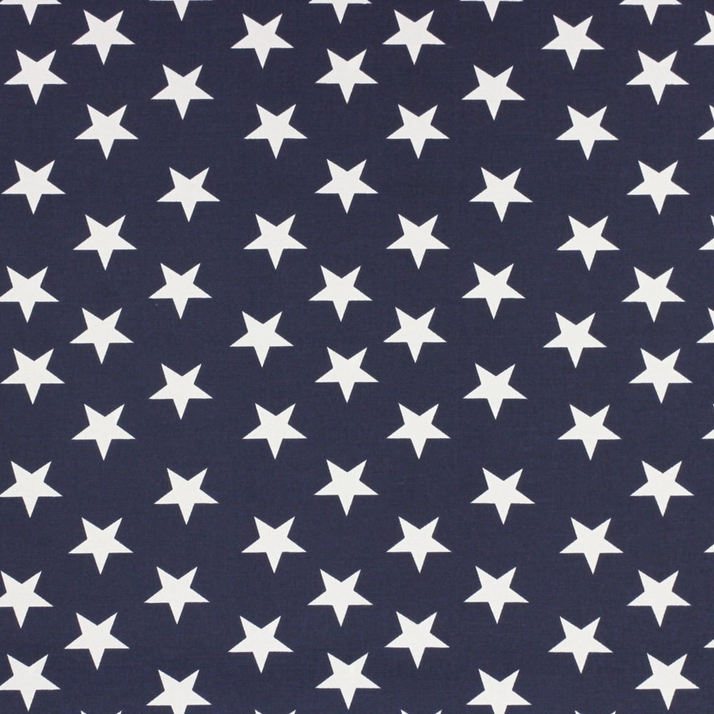 Berkshire Home 100% Polyester 54"width Indoor/Outdoor Flag Stars Navy Fabric, by the Yard