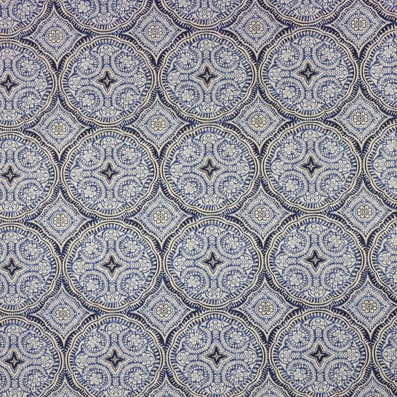 Berkshire Home Besetta Navy Indoor/Outdoor 100% Polyester Fabric Cut by the Yard