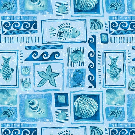 Berkshire Home Polyester 54" Indoor/Outdoor Waterway Marine Fabric, Cut by the Yard