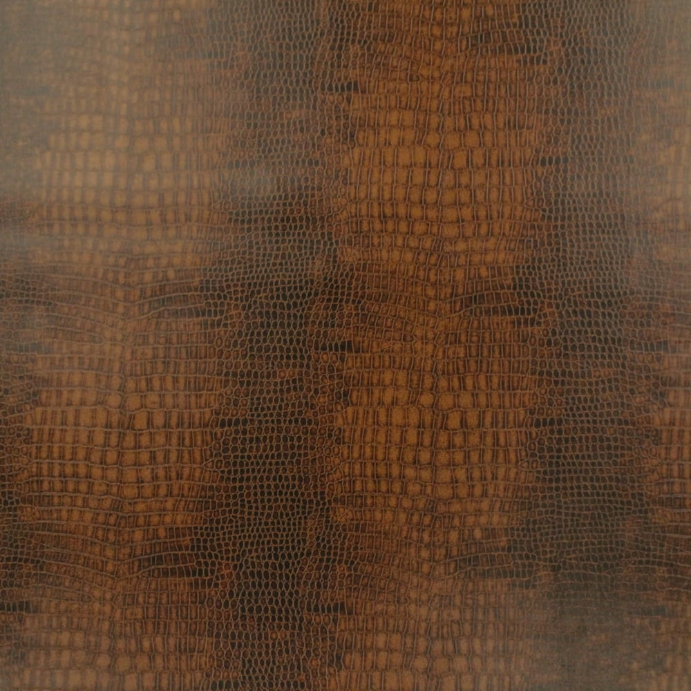 Berkshire Home Faux Leather 54 inch Pindot Brown Fabric, by The Yard