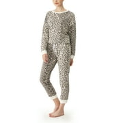 BERKSHIRE HOMEWEAR Berkshire Home Women's Long Sleeve Top and Jogger Pajama Pant Set, 2pc