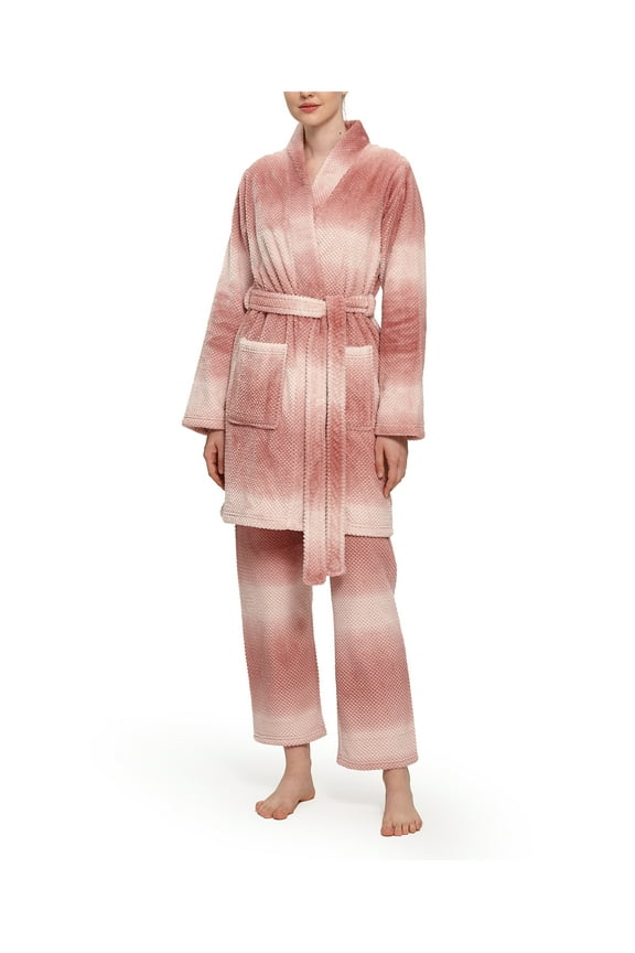 Women's Ombre Honeycomb Texture Lounge Set