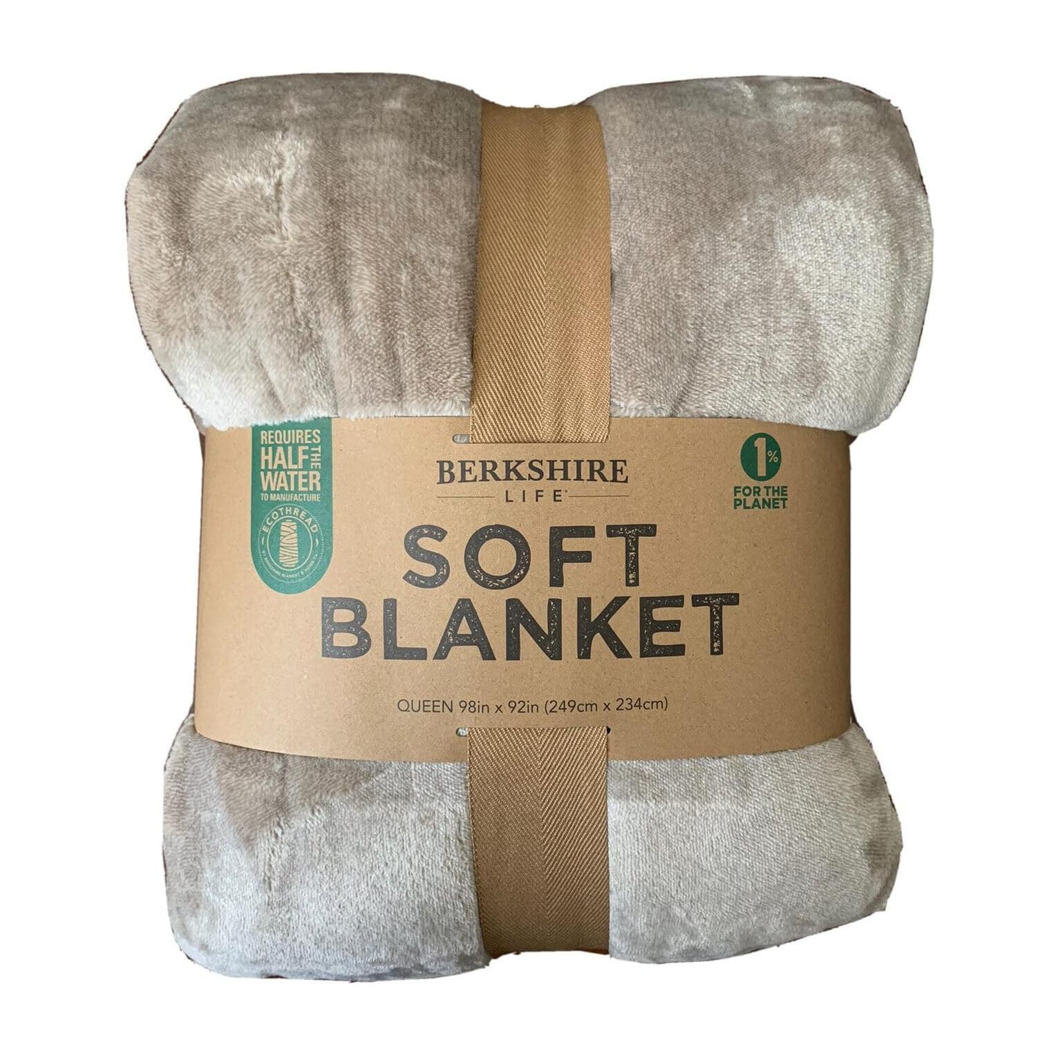 Berkshire Life Soft Queen Blanket Tan