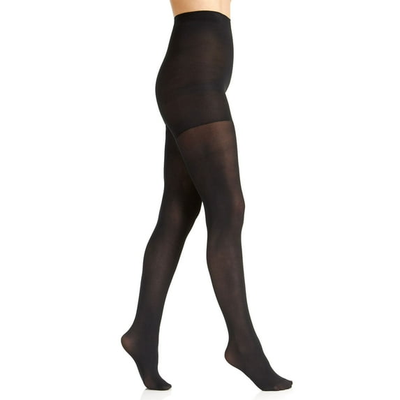 Berkshire Luxe Opaque Control Top 40 Denier Microfiber Leg Tights, Black, 4741