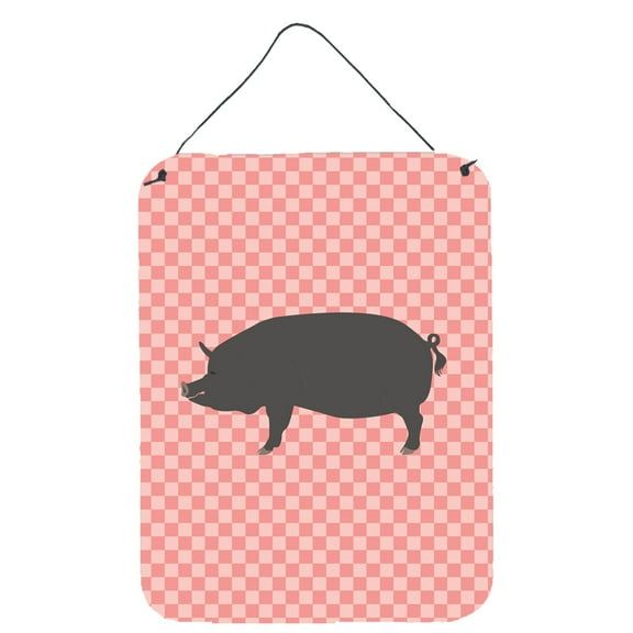 Berkshire Pig Pink Check Wall or Door Hanging Prints