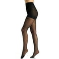 thumbnail image 1 of Berkshire Relief Light Support Leg Control Top Graduated Compression 30 Denier Pantyhose - Reinforced Toe Stockings, Fantasy Black, 8101, 1 of 4