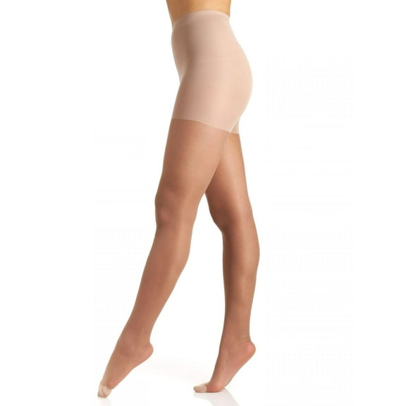 Berkshire Relief Light Support Leg Control Top Graduated Compression 30 Denier Pantyhose - Reinforced Toe Stockings, Natural Tan, 8101