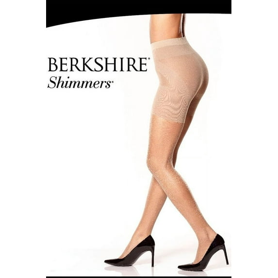 Berkshire Shimmers The Bottom's Up Pantyhose, Silver, 1