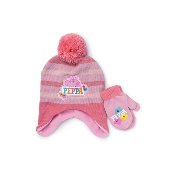 Berkshire Toddler Girls Character License Cold Weather Hat Gloves 2 Piece Set Charac Pink One Size