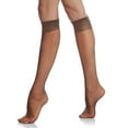 thumbnail image 1 of Berkshire Women's All Day Knee High Sandalfoot Pantyhose 6354 - French Coffee Size 8 1/2-11, 1 of 2