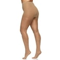 thumbnail image 1 of Berkshire Women's Plus Size Queen Shimmers Ultra Sheer Control Top Pantyhose - Sandalfoot 4412, Gold, 1x-2x, 1 of 2