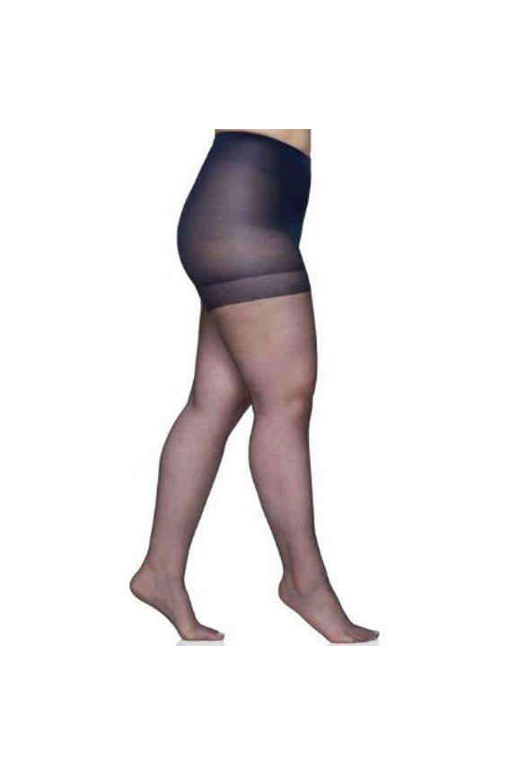 Women's Ultra Sheer Control Top Pantyhose Sandalfoot, Navy, Size 5X-6X New with box/tags