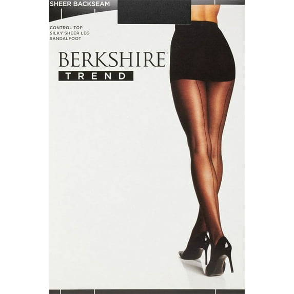 Women's Berkshire 8011 Trend Sheer Tonal Back Seam Control Top Pantyhose (City Beige 3/4X)