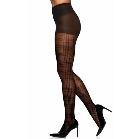 Berkshire Womens Sheer Plaid Non-Control Top Tights Style-4798