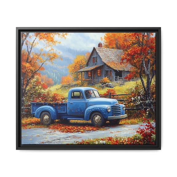 Berkshires Wall Art Print, Massachusetts Autumn Fall Scene Old House, Seasonal Living Room And Home Decor