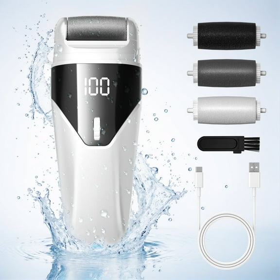 Berlaney Electric Foot Callus Removers, Rechargeable Portable Foot File Pedicure Tool for Foot Care, Hard Cracked Dry Skin Ideal Gift