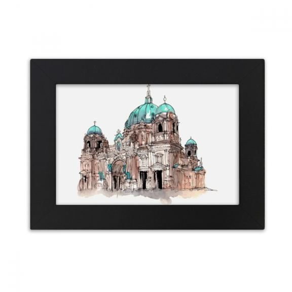 Berlin Cathedral in Germany Desktop Photo Frame Ornaments Picture Art Painting
