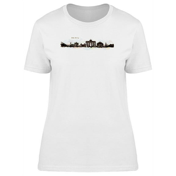 Berlin City Skyline T-Shirt Women -Image by Shutterstock, Female Medium