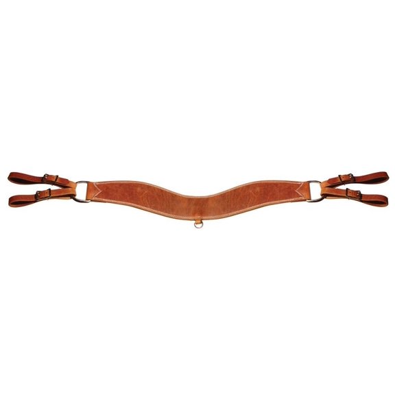 Berlin Custom Leather Breast Collar Hermann Oak Tripper Chestnut H5005