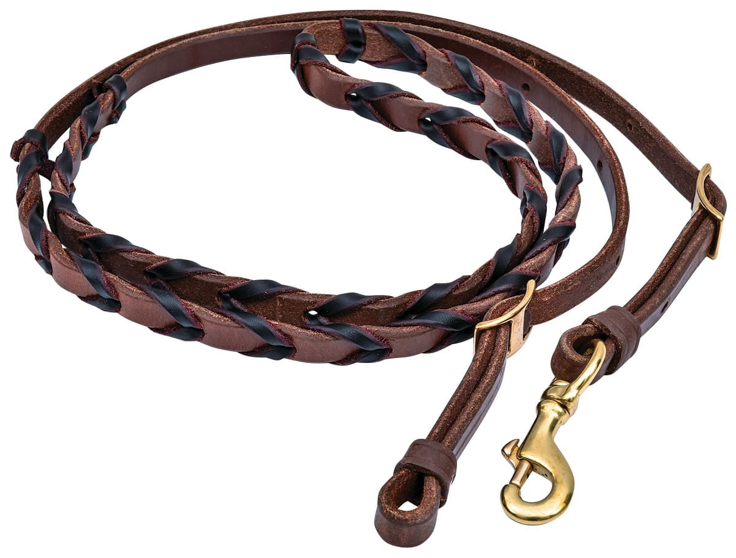 Berlin Leather Latigo Laced Barrel Reins