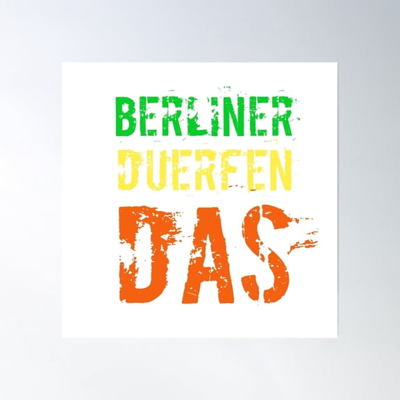 Berlin Design Poster Wall Art, Modern Wall Decor, 24x24 UNFRAMED