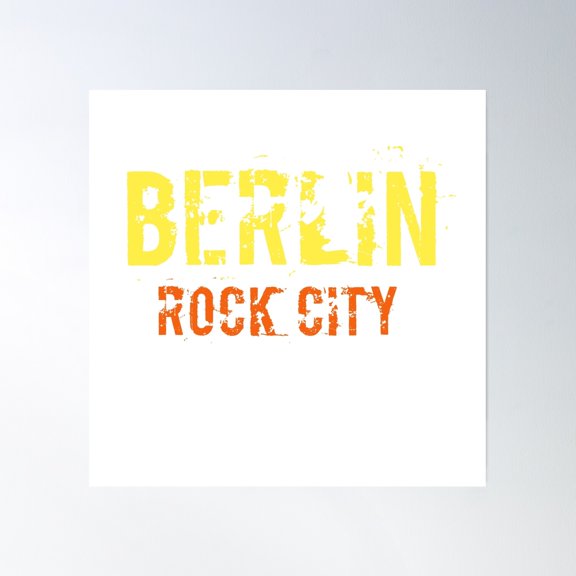 Berlin Design Poster Wall Art, Modern Wall Decor, 30x30 UNFRAMED