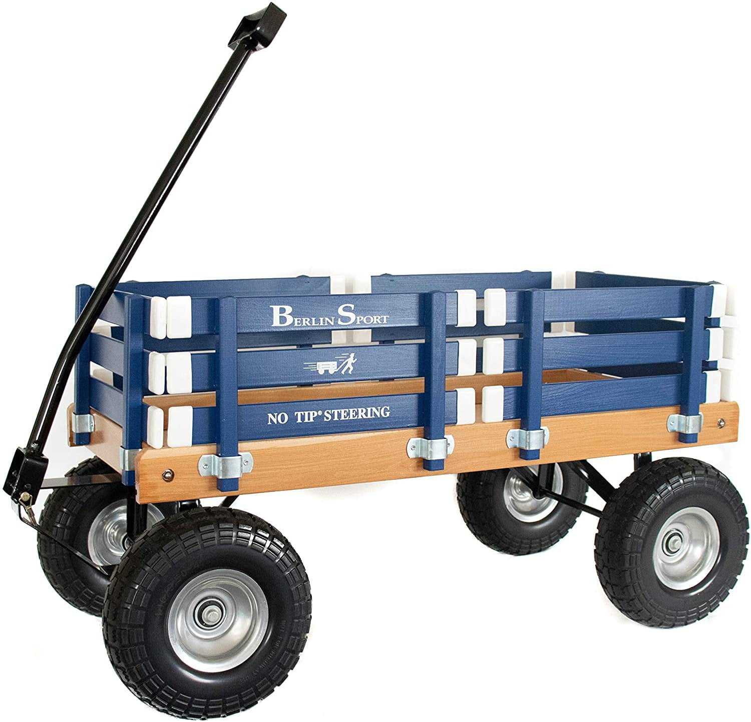 Berlin Flyer Sport Wagon - Model F410 - Amish Made in Ohio, USA - 10" No-Flat Tires Blue