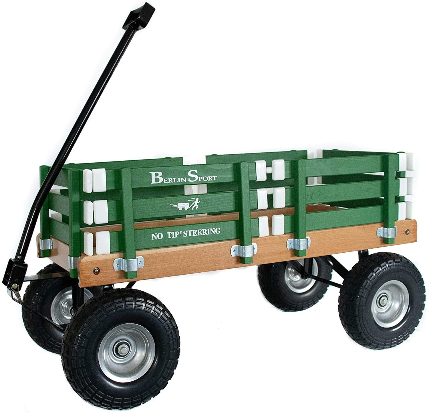 Berlin Flyer Sport Wagon - Model F410 - Amish Made in Ohio, USA - 10" No-Flat Tires Emerald Green