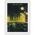 thumbnail image 1 of Berlin Germany - Kaiser Wilhelm Memorial Church - Vintage Railroad Travel Poster by Jupp Wiertz c.1930s - Japanese Unryu Rice Paper Art Print (Unframed) 18 x 24 in, 1 of 4