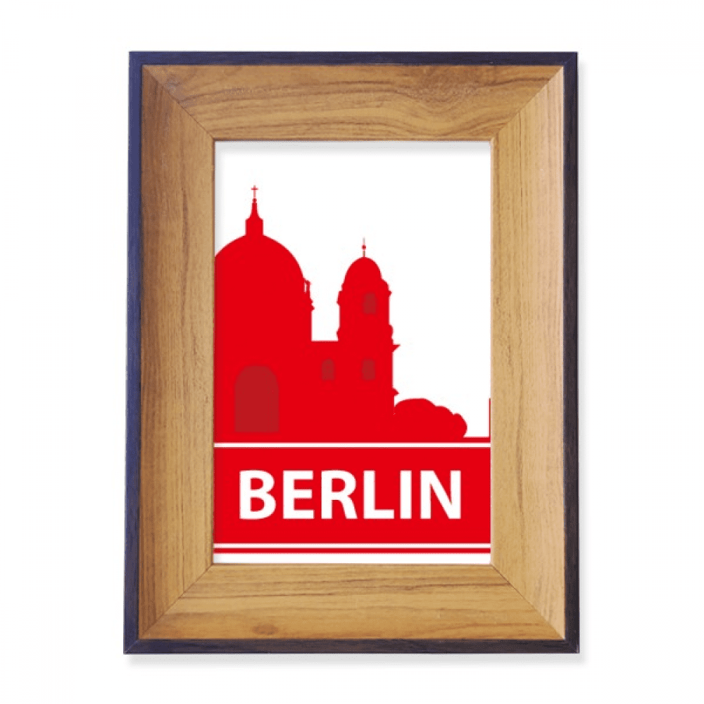 Berlin Germany Red Landmark Pattern Photo Frame Exhibition Display Art ...