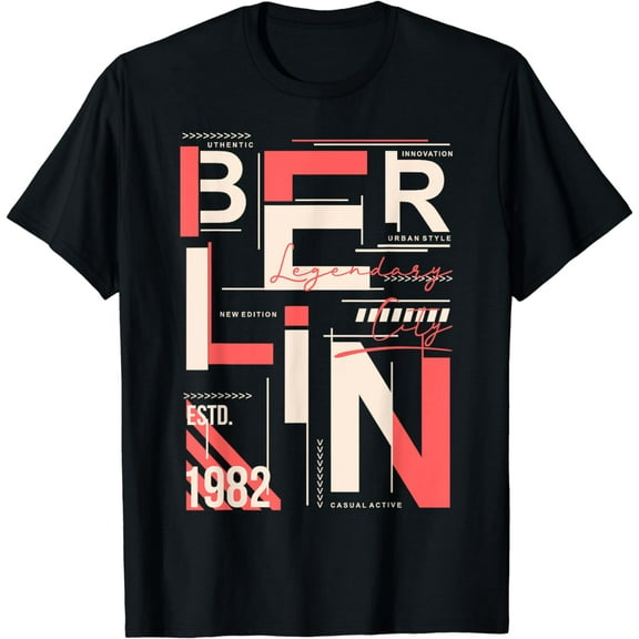 Berlin Legendary, 1982 T-Shirt mens t hirt men,black,women,misfits,journey ,boys