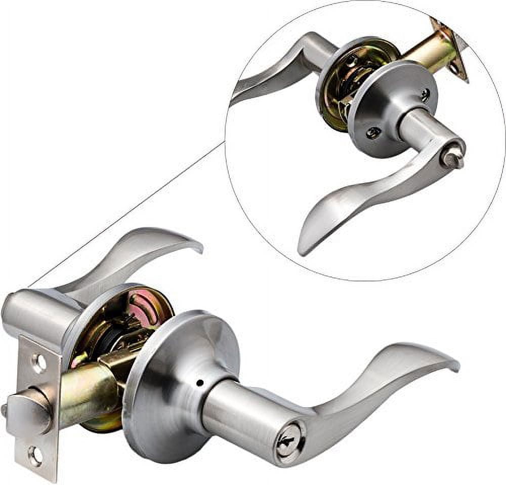 Berlin Modisch Entrance Lever Door Handle [Lock with Two Keys] for ...